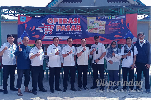 Disperindag Melaksanakan Operasi Pasar di 7 Kecamatan Kota Tangerang Selatan