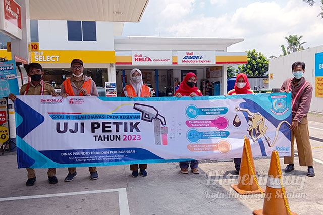 Kegiatan Uji Petik SPBU Sell Graha Raya Kota Tangerang Selatan Tahun 2023